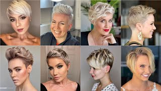 Golden Short Pixie Haircut Ideas 2022 | Best Pinterest Pixie Haircut | Boy Cut For Girls