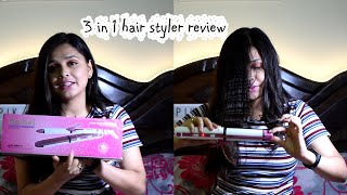 Testing 3 In 1 Hair Styler | Kemei Hair Styler Review | Nepali Review