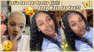 Lace Where❓ Invisible Hd Lace Closure Wig Install | Deep Wave Hairstyle Ft. #Elfinhair Review