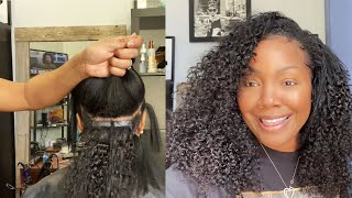 Curly Tape In Extensions Hair Tutorial|Ft. Curls Queen Hair| Meshia Lattimore