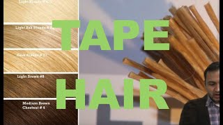 Tape Hair Extensions. Learn Free. Tape Hair Extenions For Hair Stylists.  Tape Hair Installation.