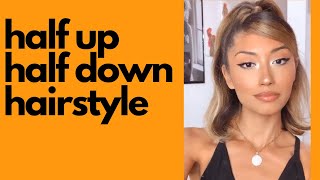 Tutorial Half Up Half Down : How To Do A Retro Half Up Half Down Hairstyle