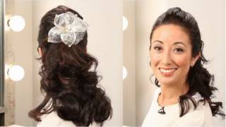 How To Create This Beautiful Half-Up, Half-Down Wedding Hairstyle