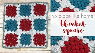 How To Crochet The No Place Like Home 12" Blanket Square