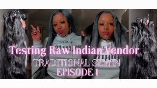 How To Do A Sewin With Leave Out|  Testing Raw Indian Hair Vendors