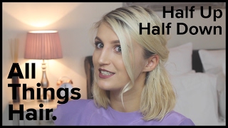 Half Up Half Down Short Hair Tutorial With The Maddie Bruce | Advertisement For All Things Hair