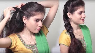 3 Different Party Hairstyle At Last Minute || Indian Wedding Hairstyles Videos  | Diy Hairstyles