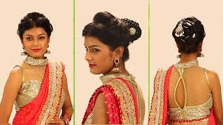 Indian Bridal Hairstyles Step By Step - Simple & Bridal Bun Hairstyles For Wedding And Party
