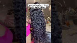 Queen Leora Install The Best Water Wave Hd Lace Wig From Curlyme Hair #Currlyme Hair #Shorts