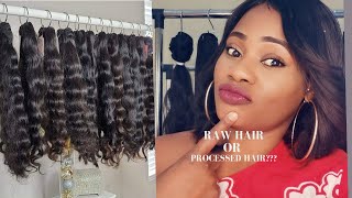 The Difference Between Raw Hair And Processed Hair Extensions