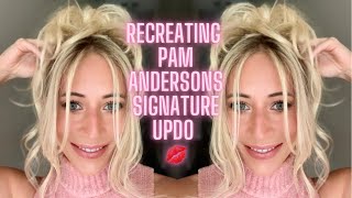 Recreating Pam Anderson’S Signature Updo Hair Style | Pam Anderson Hair Tutorial | Dear Ashley