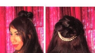 ♥ How To: Bridal Hairstyles Half Up Knotted Wedding Updo No Heat Hair Style Tutorial