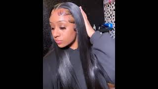 Preplucked Lace Frontal Wigs Straight Wigs Wholesale Hair Vendor