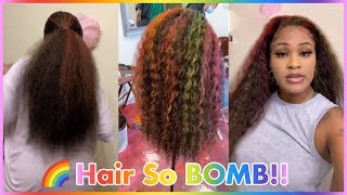 Invisible Lace Must Try! Rainbow Color Hd Lace Frontal Wig Slay!! So Soft #Ulahair.