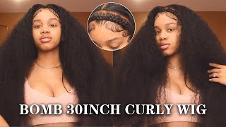 Must Have| Bomb & Thick 30 Inch Curly Wave Hd Lace Frontal Wig Install| West Kiss Hair