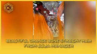 Vietnam Hair Review | Beautiful Orange Bone Straight Hair From Julia Manager | K Hair Vietnam