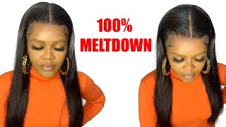 First Time Trying A Straight Wig With Hd Lace/ Frontal Wig Installation Ft Mscoco Hair
