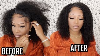 Juicy! Must Watch Beauitful Coily Curly Lace Front Wig | Myqualityhair