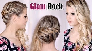 French 4-Strand Braid Hair Tutorial. Wedding/Party Half Up Half Down Hairstyle With Curls