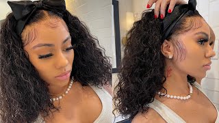 This Hair Is Everything! Quick Water Wave Lace Frontal Wig Install | Asteria Hair