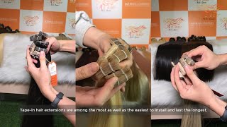 Tape In Hair | Best Quality Super Double Drawn Only Az Hair Company Wholesale Human Hair Extensions.