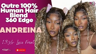 Outre 100% Human Hair Blend Hd 360 Edge 13X6 Lace Front Wig "Andreina"|Ebonyline.Com