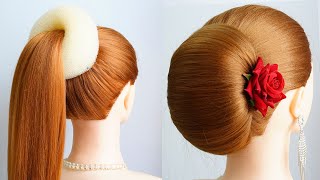 Top 5  Beautiful Hairstyles For Wedding And Party | New Bun Hairstyles