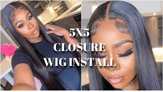 No More Frontal! Beginner Friendly Easy Glueless Hd Lace Closure Wig! Silkiest Hair | Beautyforever