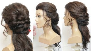 Romantic Half Up Half Down Hairstyle For Prom. Hair Tutorial