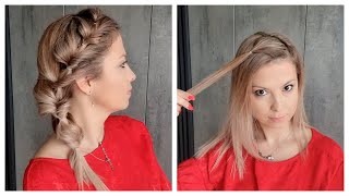 Super Easy Hairstyle With Elastics Diy #Shorts