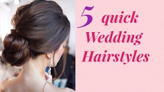 5 Very Easy Wedding Hairstyle | Quick Hairstyle | Clutcher Hairstyle | Easy Trick | #Hairstyle