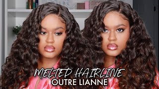 New! Outre Synthetic Melted Hairline Hd Lace Front Wig - Lianne (Choco Caramel) Divatress