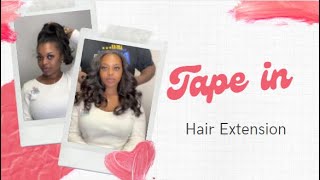  Effortless Hair Extension With Tape In  Natural Hair Protective #Elfinhair