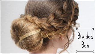 Romantic Braided Bun Updo | Bridal  Hairstyles | Braidsandstyles12