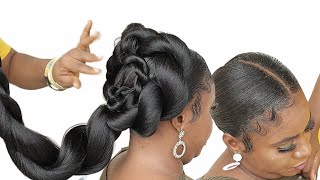 Simple Wedding Hairstyle You Should Try Now / How To/ Nkemjeffrey