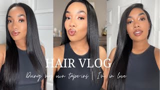 Installing My Own Tape Ins | Introducing Myself | Talking All Things Hair