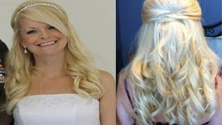 Wedding Hairstyle - Prom Formal Half-Up Hairstyle