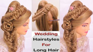 Kashee'S Bridal Hairstyle L Wedding Hairstyles For Long Hair L Fishtail Braid L Bridesmaid Hair