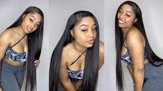 Where Is The Lace？Beginner Friendly 28” Undetactable Hd Lace Frontal Wig Install Ft. Wiggins Hair