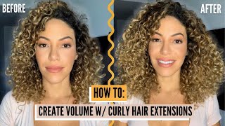 How To Create Volume With Bebonia Curly Hair Extensions