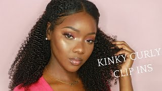 Kinky Curly Clip Ins For Natural Hair || Lacer Hair