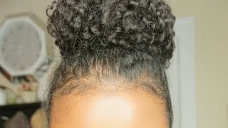 Easy Textured Bun Tutorial With Curly Hair Extensions