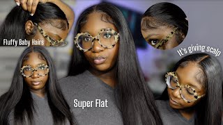 Another Buss Down Middle Part Wig Install | Fluffy Baby Hair | 13X6 Deep Part | Angie Queen Hair