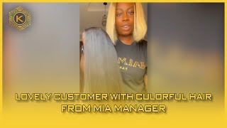 Vietnam Hair Review | Lovely Customer With Culorful Hair From Mia Manager | K Hair Vietnam