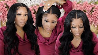 How To Create The Perfect Middle Part Wig | Frontal Install Ft. Hurela Hair