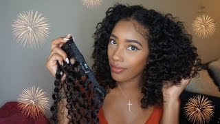 Blending Curly Clip-Ins With Natural Hair: The Twistout Way