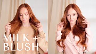 How To Clip In Milk+Blush Hair Extensions: Styling Your Clip-In Hair Extensions With A Curling Tong