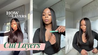 Beginner Friendly!How To Cut Face Framing Layers On 4X4 Hd Lace Closure Wig | #Ulahair Review