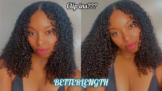 Updated Protective Style + 3B/3C Kinky Curly Clip Ins| Better Length Hair