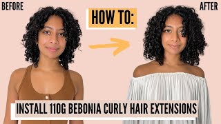 How To Install 110G Curly Clip-In Hair Extensions | Bebonia Curly Hair Extensions
